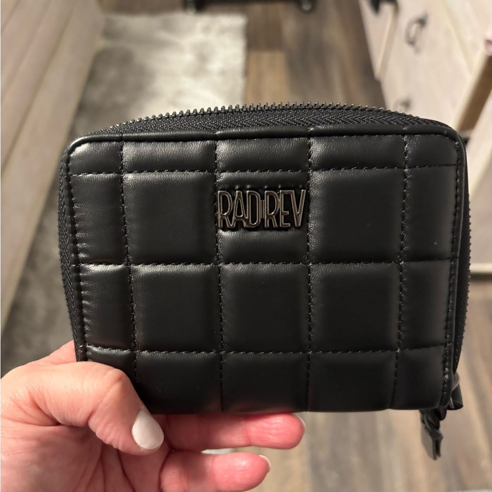 RAD REV Black Quilted Wallet